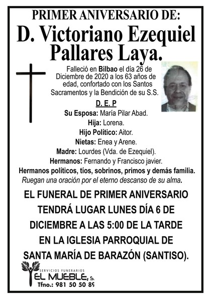 D. VICTORIANO EZEQUIEL PALLARES LAYA.